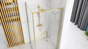 Cabina dus Rapid Slide Gold Brush Usa: 100 Perete: 100 - Img 4