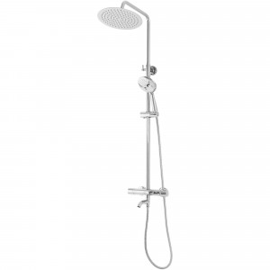 Coloana de dus cu termostat Lungo Crom - Img 3