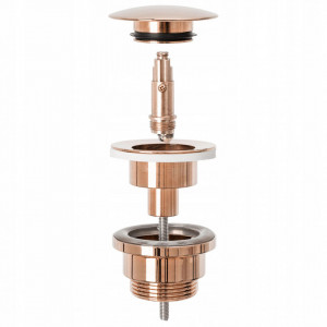 Dop pentru lavoar universal clic-clac Rea ROSE Gold - Img 5