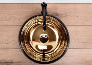 Lavoar pe blat REA Luna Gold/Black - Img 4