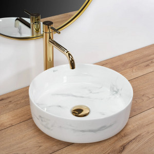 Lavoar pe blat Rea Sami Nature Marble - Img 5
