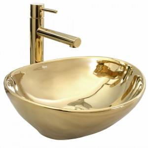 Lavoar pentru blat Rea Sofia Gold - Img 1