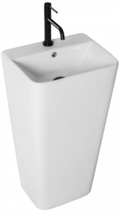 Lavoar podea freestanding Ceramic ARIS Alb - Img 1