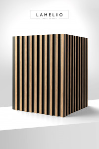 Panou riflat 3D Asti, Oak Gold, 270x12.2cm, Lamelio - Img 4