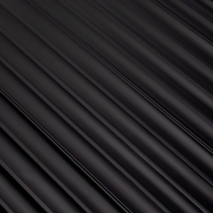 Panou riflat 3D Onda, Negru, 270x11.2cm, Lamelio - Img 2
