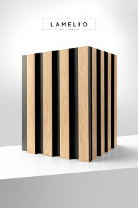 Panou riflat 3D Vasco, Oak Gold, 270x11.7cm, Lamelio - Img 4