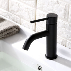 Baterie pentru lavoar Rea Lungo BLACK negru low - Img 3