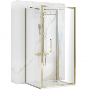 Cabina de dus de perete REA Rapid Fold Gold Usa:100 x Perete:80 - Img 1
