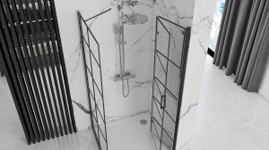 Cabina de dus Rea Molier Black 80x90 - Img 3