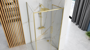 Cabina dus De colt Rapid Fold Gold Usa:100 x Perete:100 - Img 5