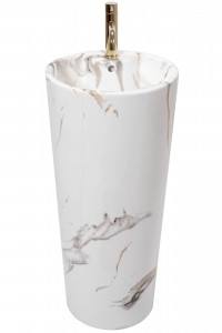 Lavoar freestanding de sine stătător Blanka Marble Marmura - Img 6