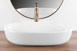 Lavoar pe blat Rea CLEO 61 WHITE MATT - Img 4