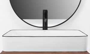 Lavoar pentru blat Rea Denis Black Edge - Img 6