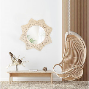 Oglinda perete Boho 53CM 322048 - Img 2