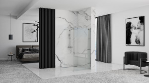 Panou de dus Rea Aero N 70 Transparent - Img 3