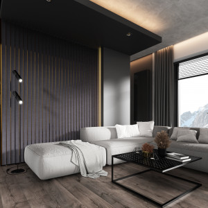 Panou riflat 3D Amber, Antracit, 270x13 cm, Lamelio - Img 5