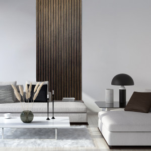Panou riflat 3D Milo, Walnut, 270x11.6cm, Lamelio - Img 6