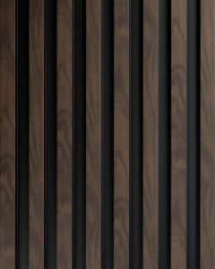Panou riflat 3D Vasco, Walnut, 270x11.7cm, Lamelio - Img 2