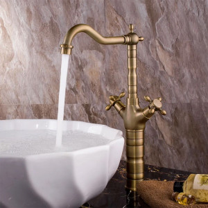 Baterie pentru baie / de bucătărie Rea Rustico antique gold - Img 6