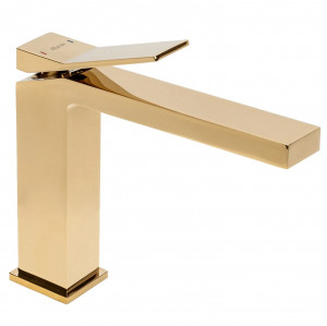 Baterie pentru lavoar Rea Duet Gold Low - Img 4