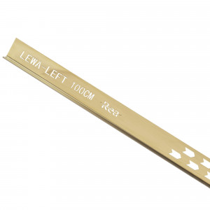 Cadă de duș bandă înclinată 100cm Brush Gold - Img 6