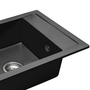 Chiuveta bucatarie Granit Rino black - Img 3