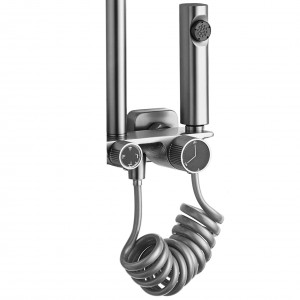 Coloana de dus REA HELIX Nickel Brush INOX - Img 5