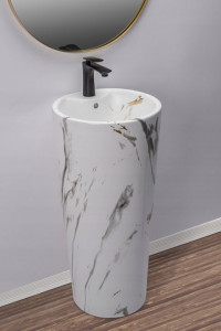 Lavoar freestanding de sine stătător Blanka Marble Marmura - Img 5