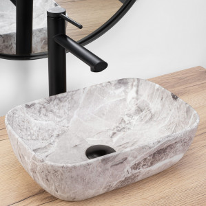 Lavoar pentru blat Rea Belinda mini stone matt - Img 2
