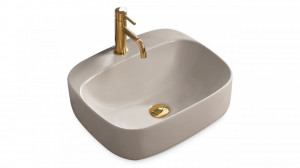 Lavoar pentru blat Rea Luiza 50 Grey MAT - Img 1