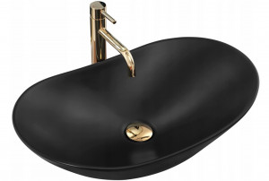 Lavoar pentru blat Rea Royal 60 Black Mat - Img 9