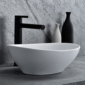 Lavoar pentru blat Rea Sofia mini white Alb - Img 3