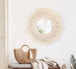 Oglinda perete Boho 60CM 322051 - Img 2