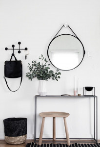 Oglindă rotundă Loft 60 cm NEGRU CFZL-MR060 - Img 7