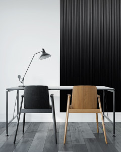 Panou riflat 3D Onda, Negru, 270x11.2cm, Lamelio - Img 4