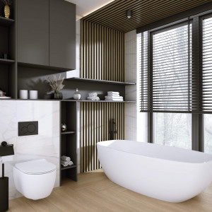 Panou riflat 3D Vasco, Oak Gold, 270x11.7cm, Lamelio - Img 6
