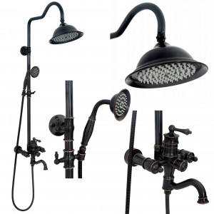 Set de dus cu scurgere Rea Vintage negru - Img 1