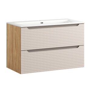 Set mobilier 90cm cu lavoar mobila SKY - Img 1