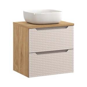 Set mobilier de 60 cm cu blat si lavoar blat Smile - Img 1