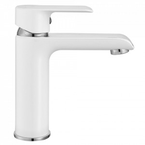 Baterie pentru baie REA Bloom White Chrom Low - Img 4