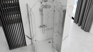 Cabina de dus pliabil Rea Fold N2 Modul 80x90 - Img 3