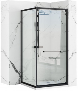 Cabina de dus Rea Space In Black 90x90 - Img 1