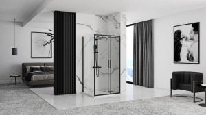 Cabina dus De colt Rapid Fold Usa:80 x Perete:100 - Img 4