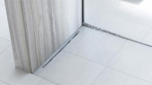 Cadă de duș bandă înclinată 100cm Nichel perie - Img 8