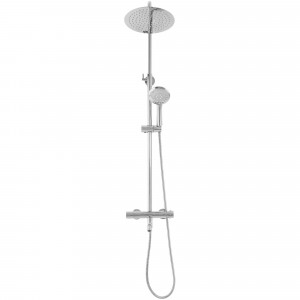 Coloana de dus cu termostat Lungo Crom - Img 4