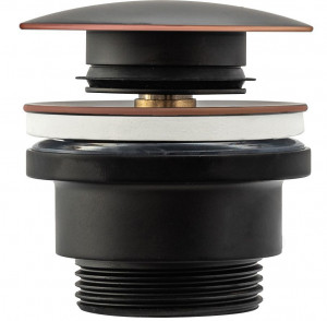 Dop pentru lavoar universal klik-klak Rea Old Black - Img 1