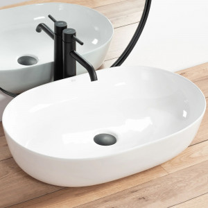 Lavoar ceramic pentru blat CLEO alb - REA - Img 7