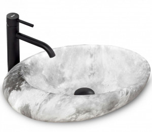 Lavoar pentru blat Rea Roxy C Stone L.GREY - Img 1