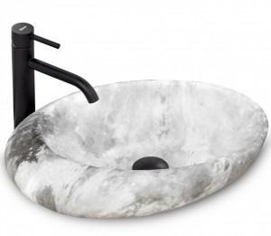 Lavoar pentru blat Rea Roxy C Stone L.GREY - Img 2