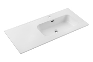 Lavoar pentru mobilier cu un singur bol 100cm cu blat ceramic - Img 1